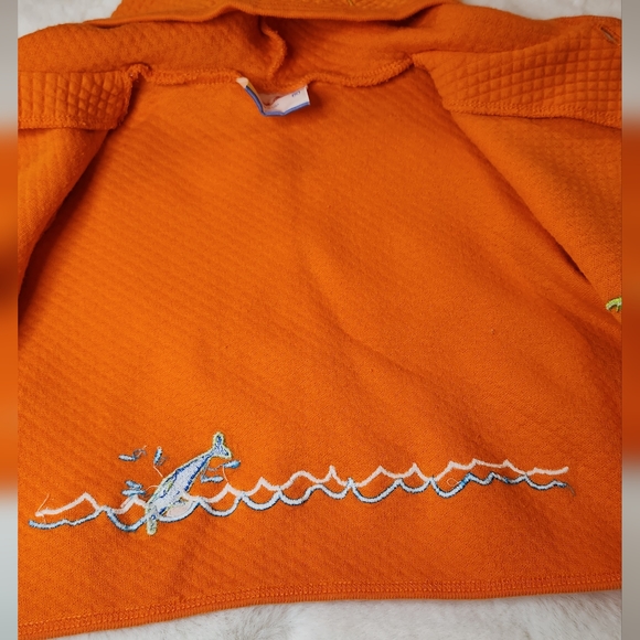 Hanna Andersson Embroidered Quilted Jacket Size 60 (3-6 month) Dolphins Sun - Picture 10 of 15